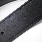 Louis Vuitton Ceinture Belt 100 40 Leather Black Silver — view 5