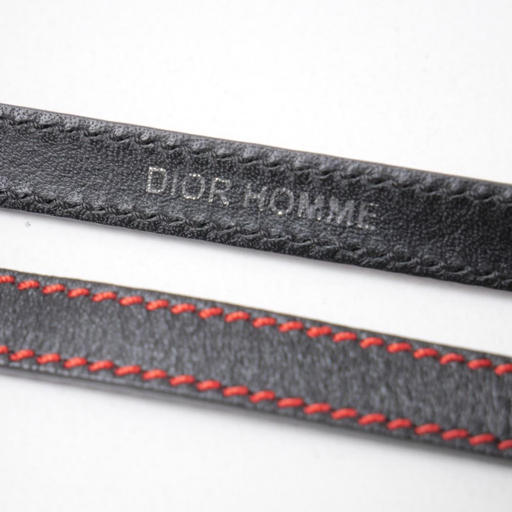Dior Homme Bracelet Leather Black — view 8