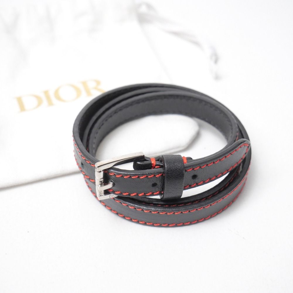 Dior Homme Bracelet Leather Black — view 3