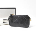 Gucci Guccissima Key Case GG Emblem Coin Key Holder