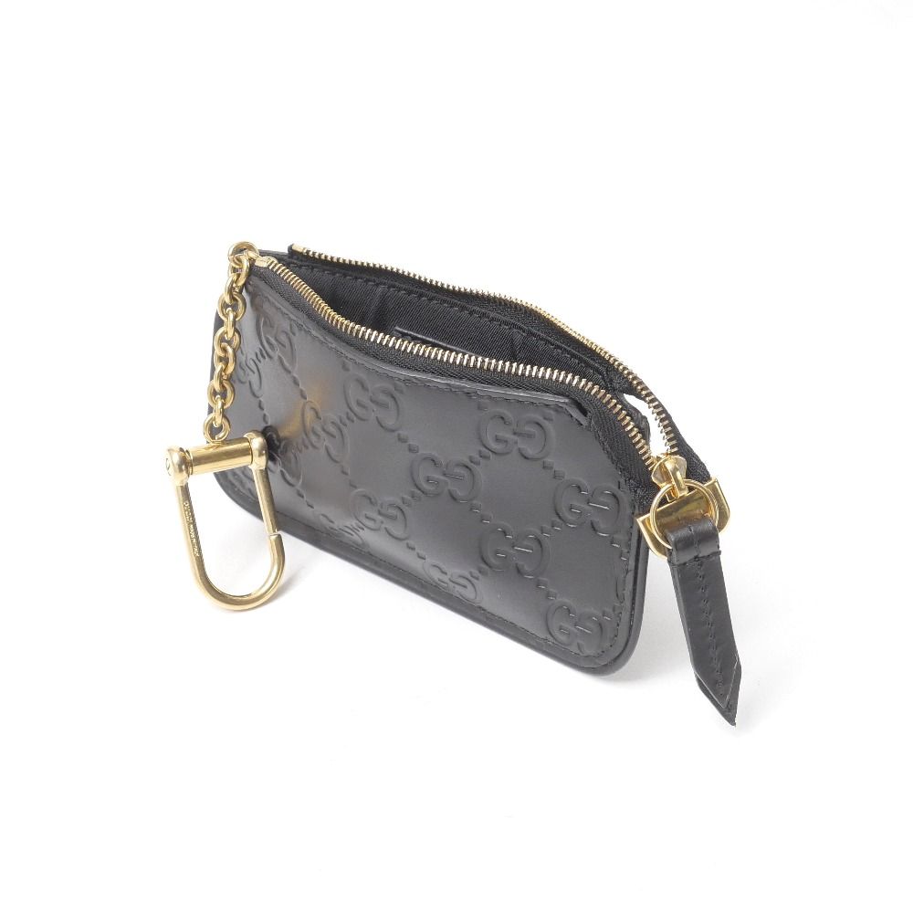 Gucci Guccissima Key Case GG Emblem Coin Key Holder — view 4