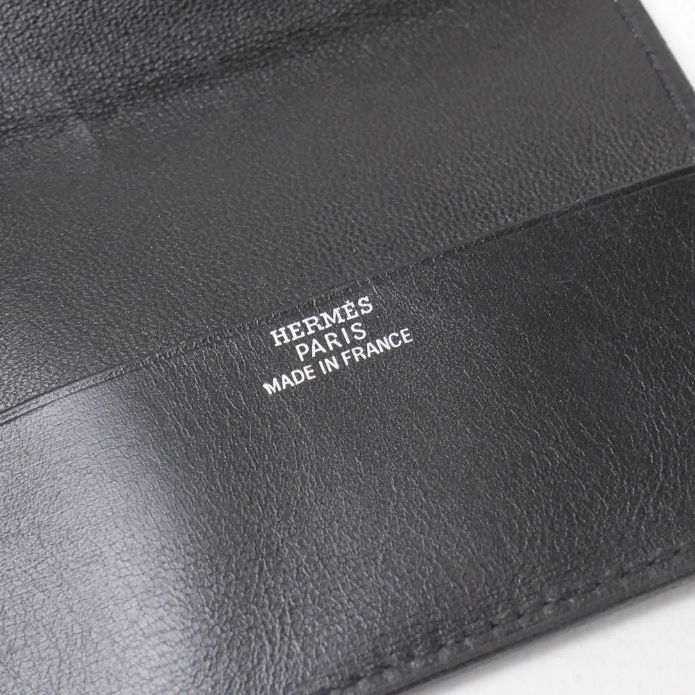 Hermes Kurnese Card Case Leather Black — view 6