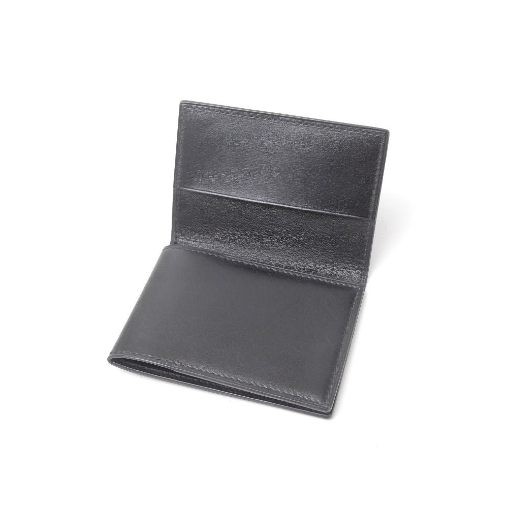 Hermes Kurnese Card Case Leather Black — view 5