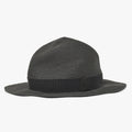 Hermes Hat 57 Straw Hat Black Gray