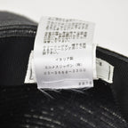 Hermes Hat 57 Straw Hat Black Gray — view 7