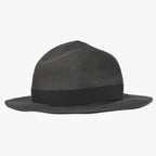 Hermes Hat 57 Straw Hat Black Gray — view 2