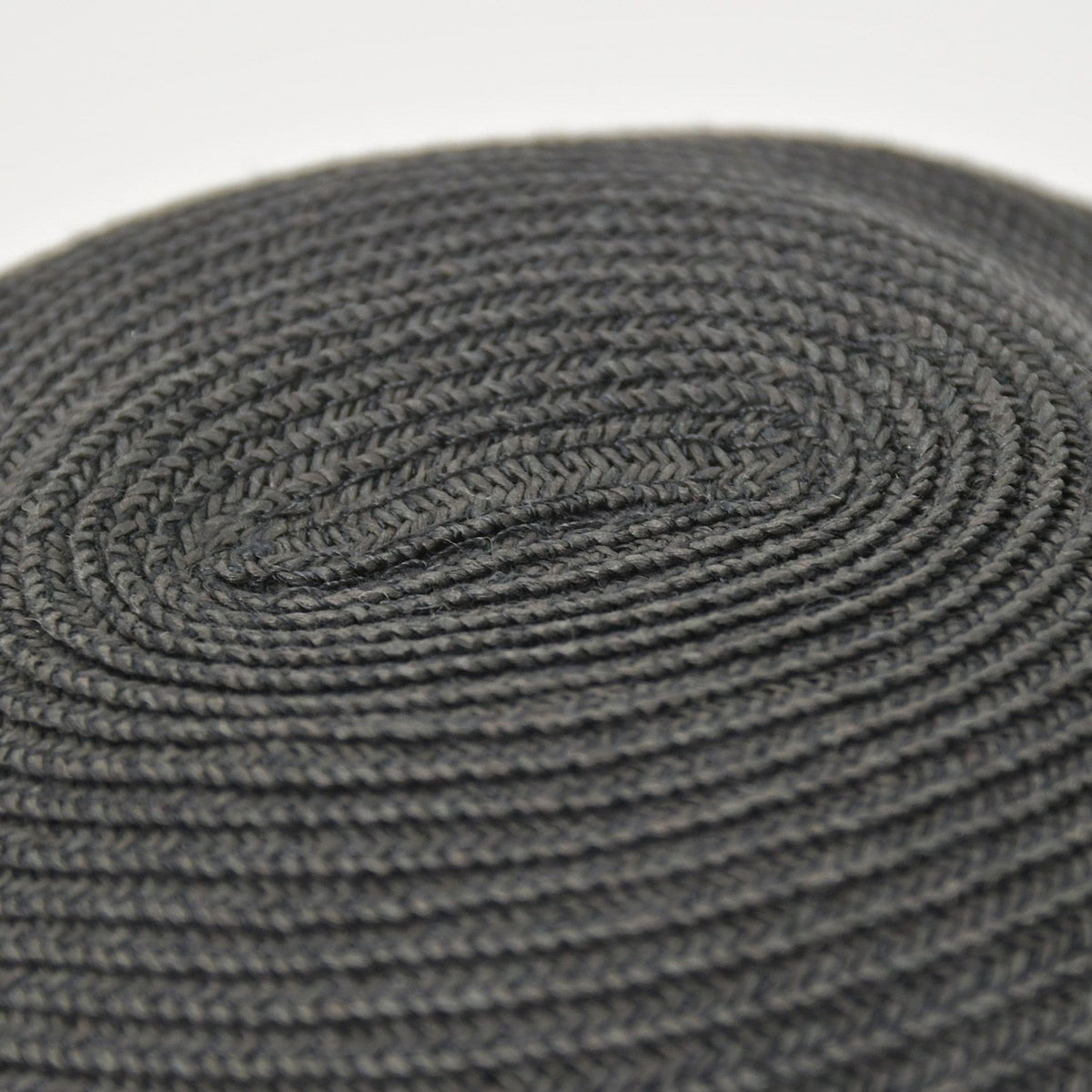 Hermes Hat 57 Straw Hat Black Gray — view 5