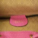 Gucci Bamboo Mini Backpack Pink Suede 003 Gold Vintage — view 8