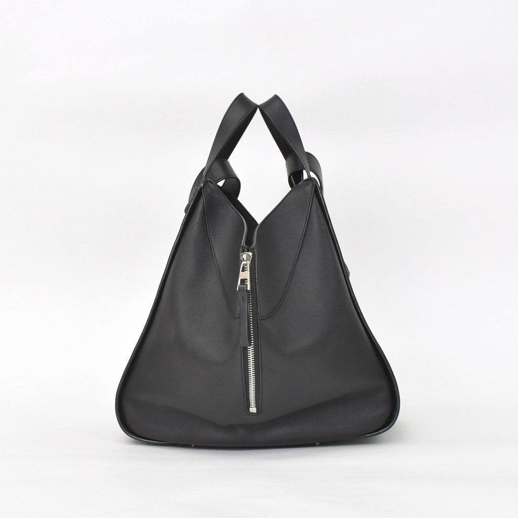 Loewe Hammock Black Shoulder Bag Silver — view 3