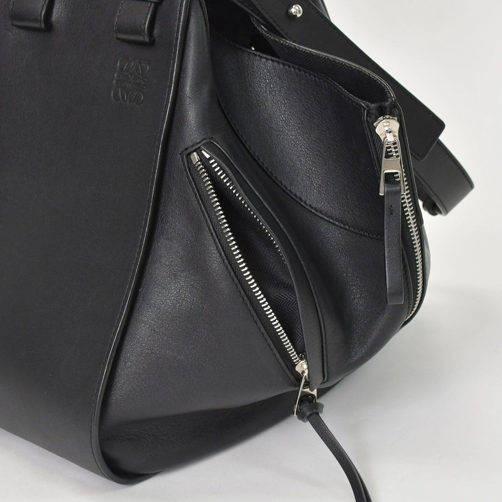 Loewe Hammock Black Shoulder Bag Silver — view 5
