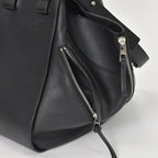 Loewe Hammock Black Shoulder Bag Silver — view 5