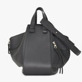 Loewe Hammock Black Shoulder Bag Silver