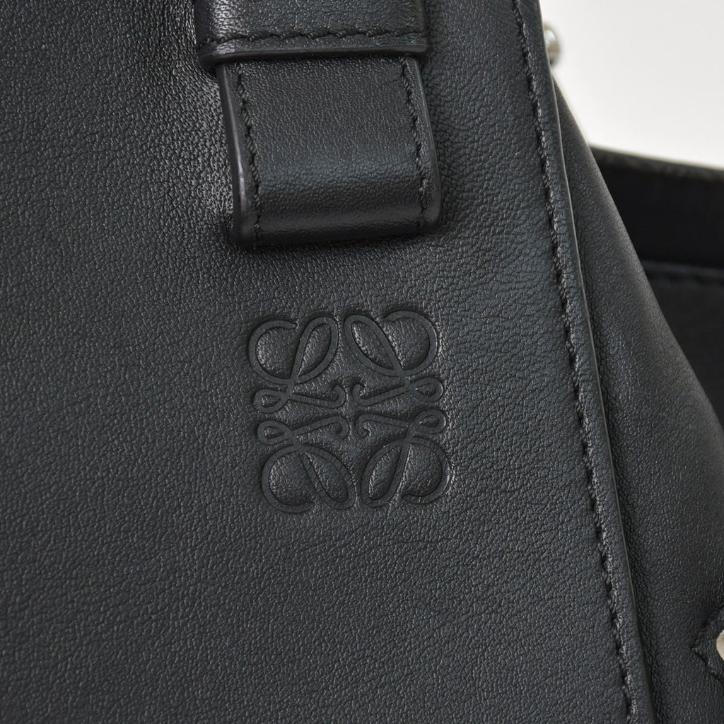 Loewe Hammock Black Shoulder Bag Silver — view 4