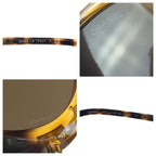 Chanel CC Logo Brown Gold Acetate Metal Sunglasses Eyewear — view 7