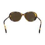 Chanel CC Logo Brown Gold Acetate Metal Sunglasses Eyewear — view 3