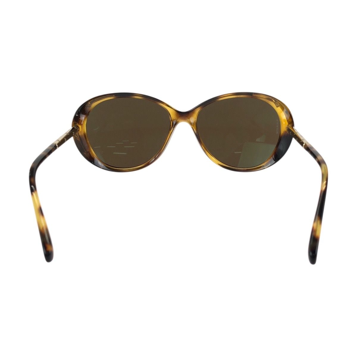 Chanel CC Logo Brown Gold Acetate Metal Sunglasses Eyewear — view 3