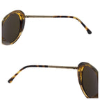 Chanel CC Logo Brown Gold Acetate Metal Sunglasses Eyewear — view 6