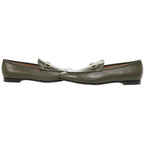 Gucci Jordan Horsebit Guccissima Leather 38.5 Olive Loafers — view 6