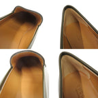 Gucci Jordan Horsebit Guccissima Leather 38.5 Olive Loafers — view 8