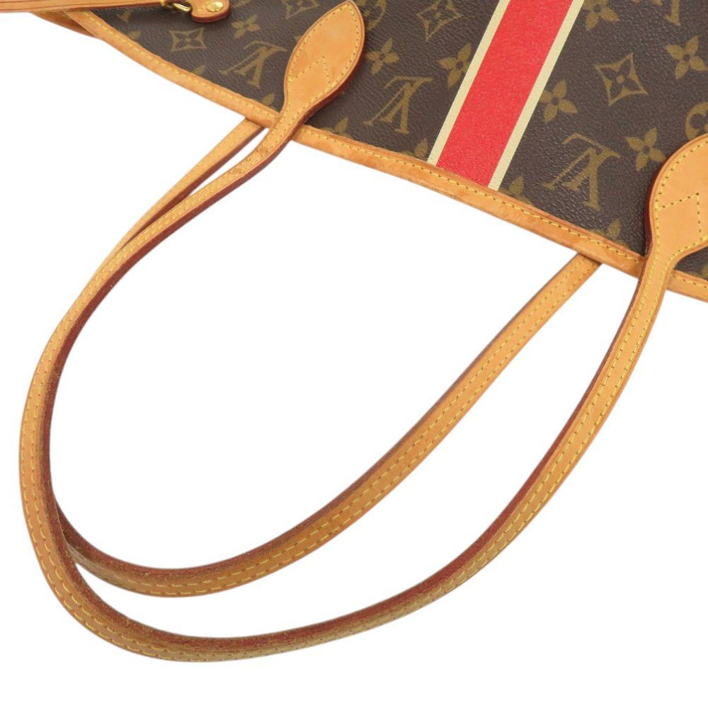 Louis Vuitton Neverfull MM Monogram Red Tote — view 7