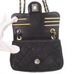Chanel Quilted Clip Coco Lambskin Black Chain Shoulder — view 5