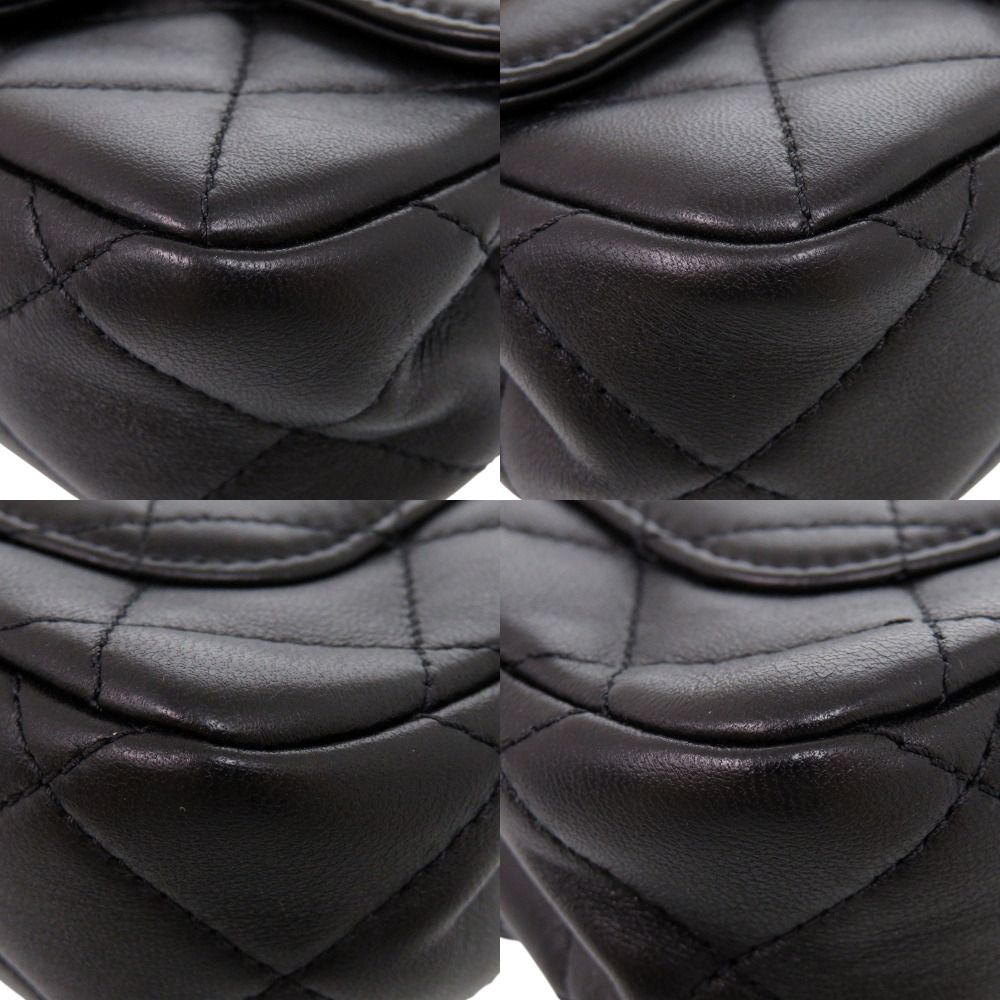 Chanel Quilted Clip Coco Lambskin Black Chain Shoulder — view 4