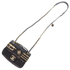 Chanel Quilted Clip Coco Lambskin Black Chain Shoulder — view 8