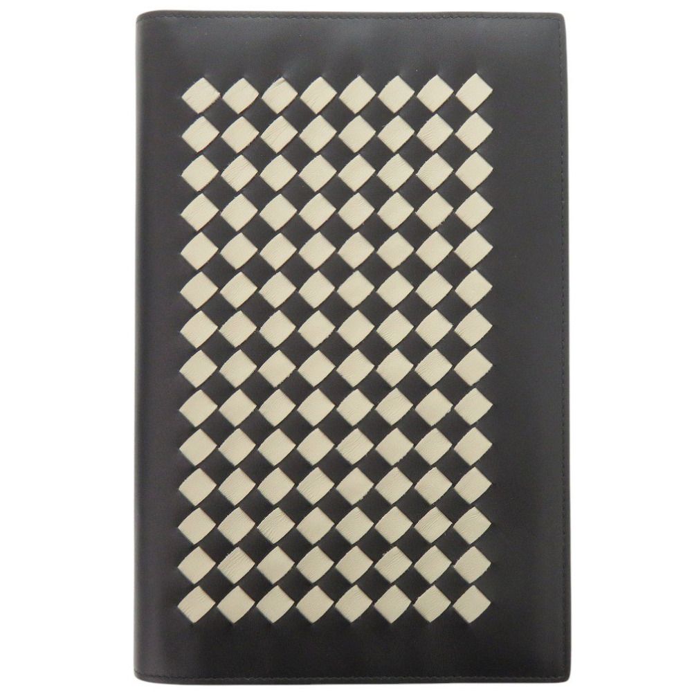 Bottega Veneta Intrecciato Leather Black Notebook Cover Agenda