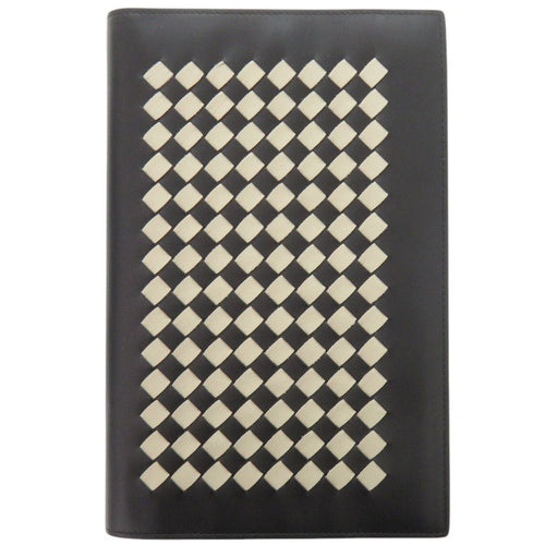 Bottega Veneta Intrecciato Leather Black Notebook Cover Agenda