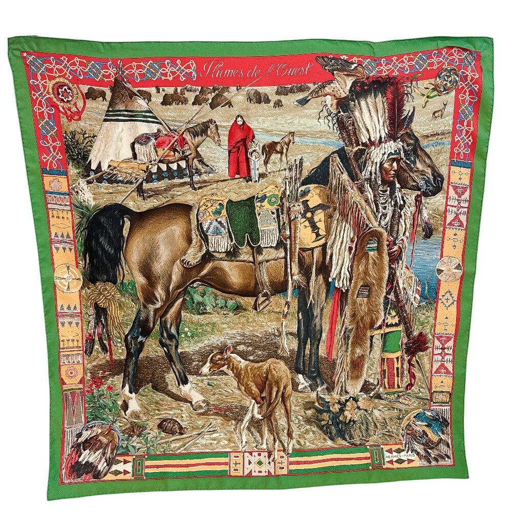 Hermes Carre 90 les Cheyenne Scarf — view 2
