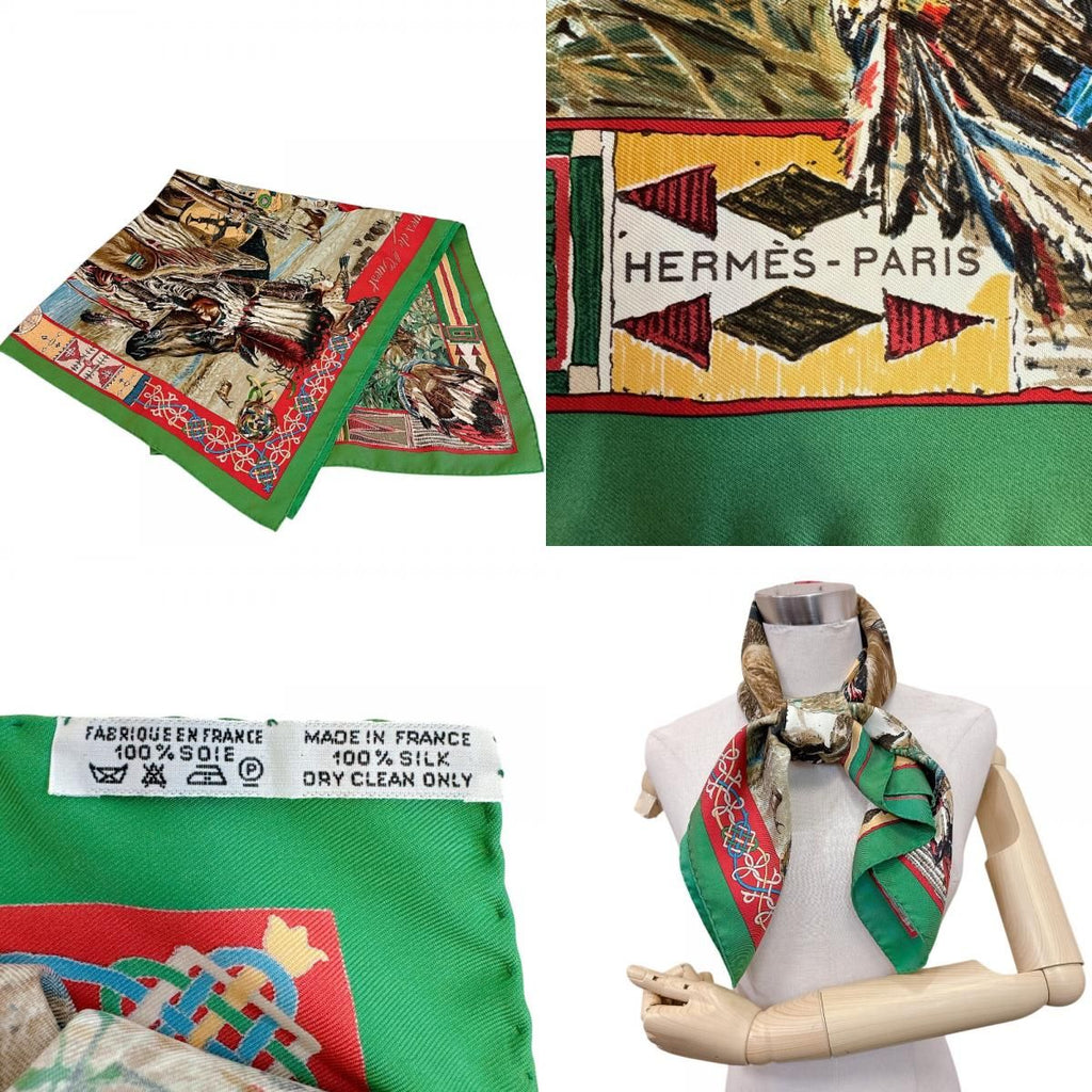 Hermes Carre 90 les Cheyenne Scarf — view 8