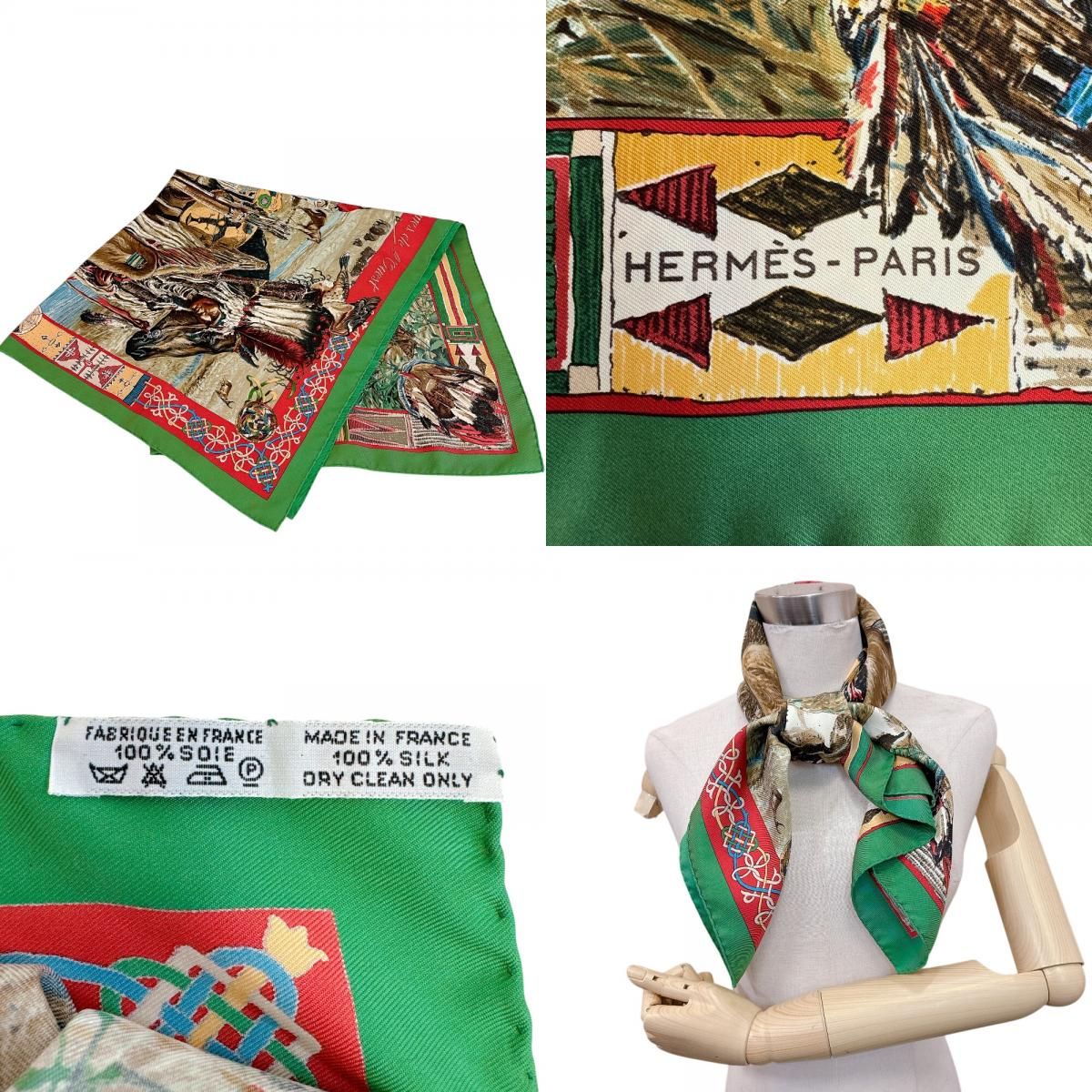 Hermes Carre 90 les Cheyenne Scarf — view 8
