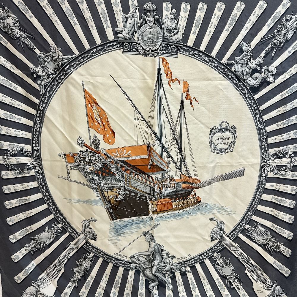 Hermes la Marine? Rames Scarf — view 7