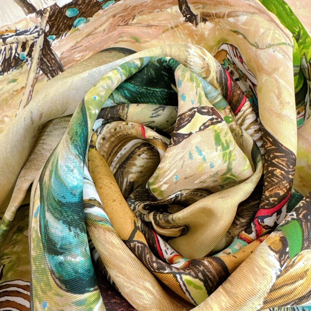 Hermes Carre 90 les Cheyenne Scarf