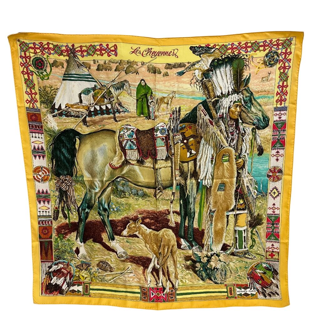 Hermes Carre 90 les Cheyenne Scarf — view 2