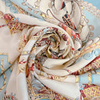 Hermes Paperoles Carriage Pattern Carre 90 Scarf
