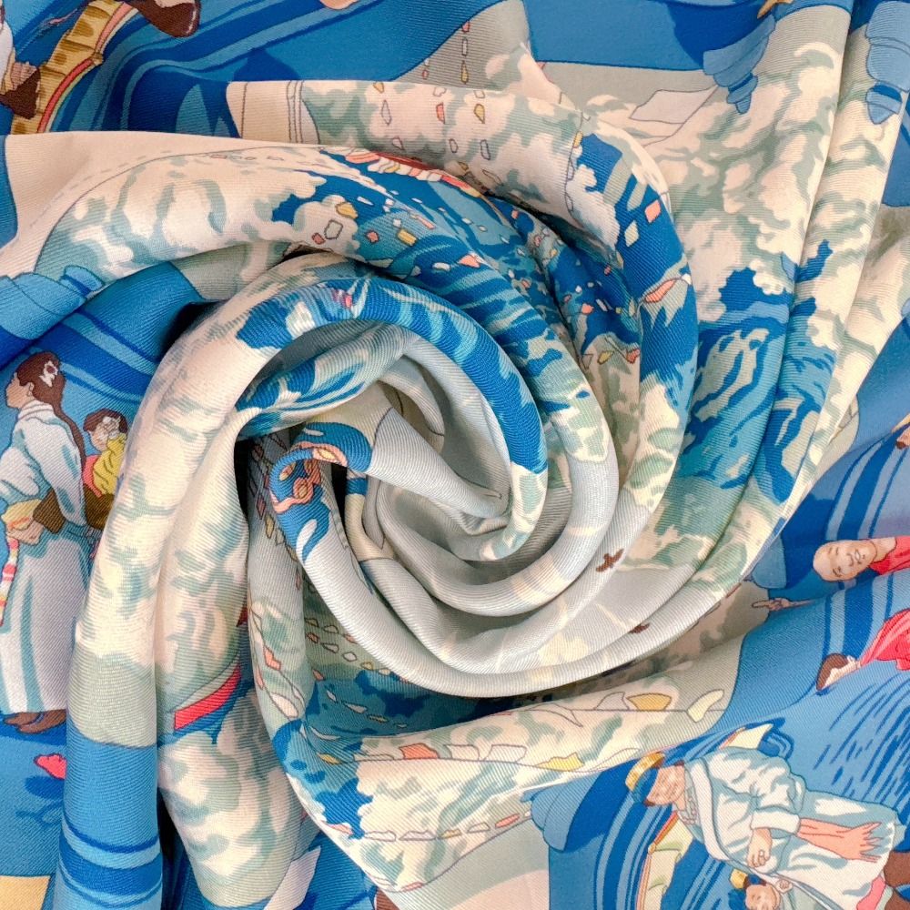 Hermes Prayer in the Wind Carre 90 Scarf