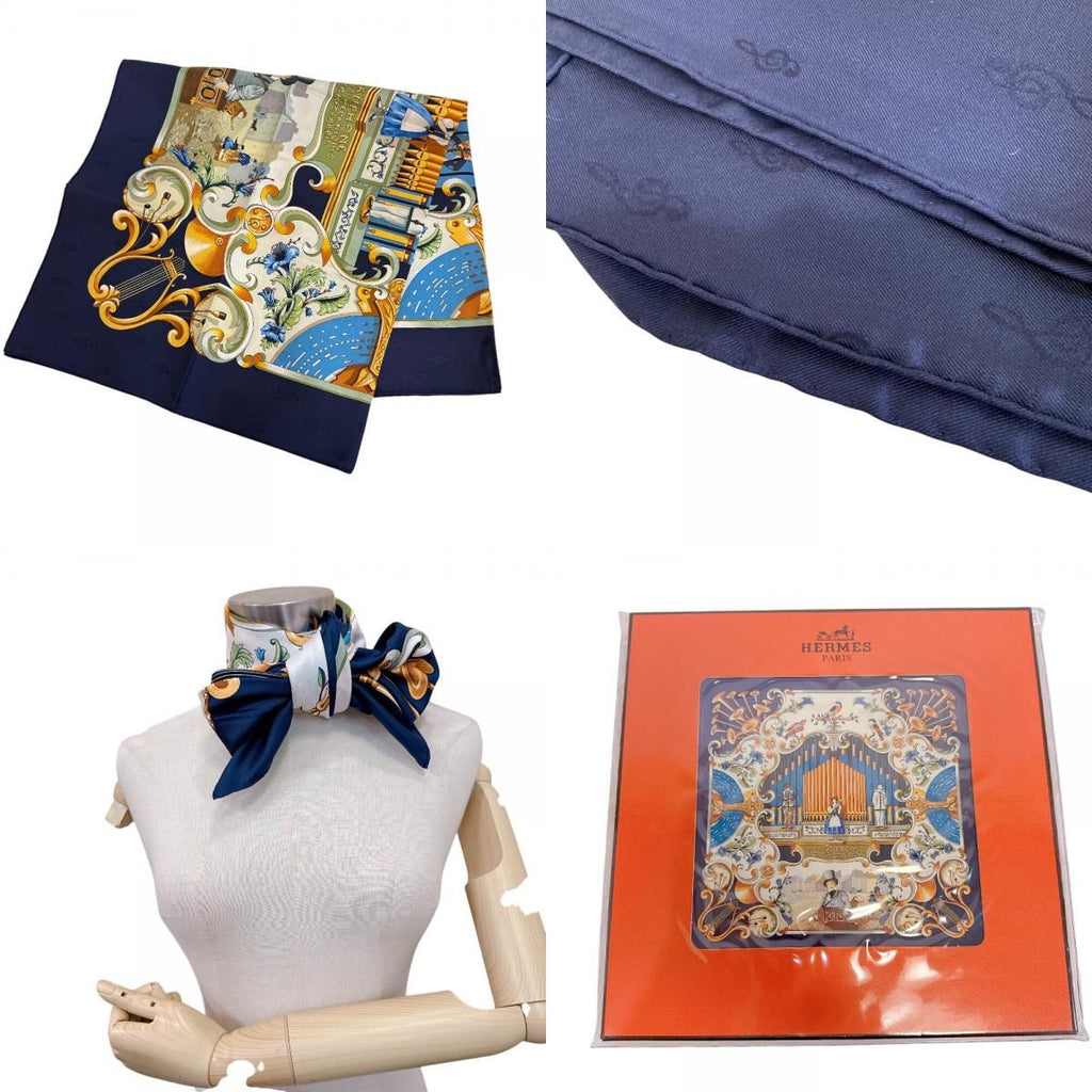 Hermes Shawl Carre 90 Orgauphone Et Autres Mecaniques Pipe Organ and Mechanical — view 8