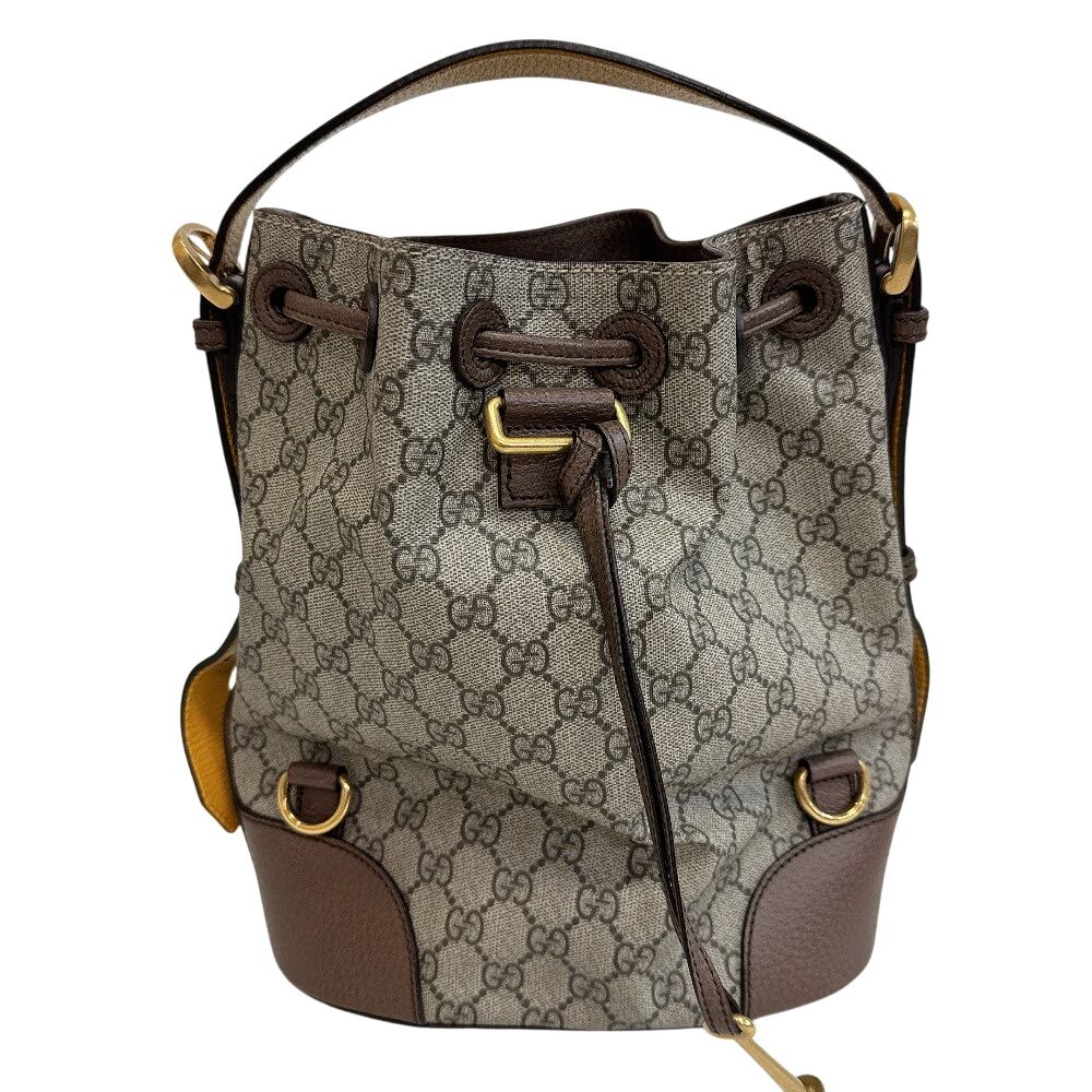 Gucci Drawstring Shoulder Bag Tiger GG Supreme
