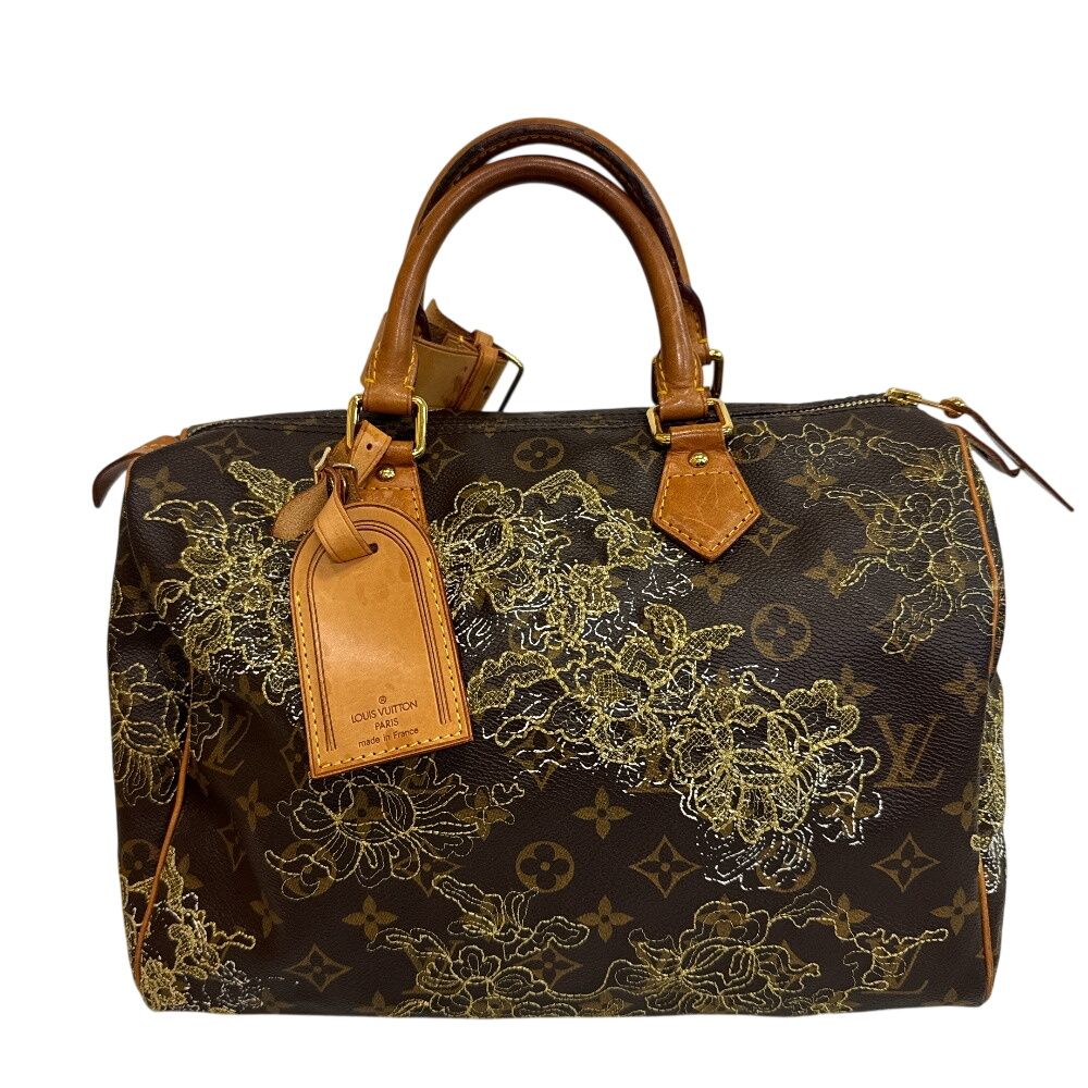 Louis Vuitton Hand Speedy 30 Monogram Dantelle Argen Mini Boston