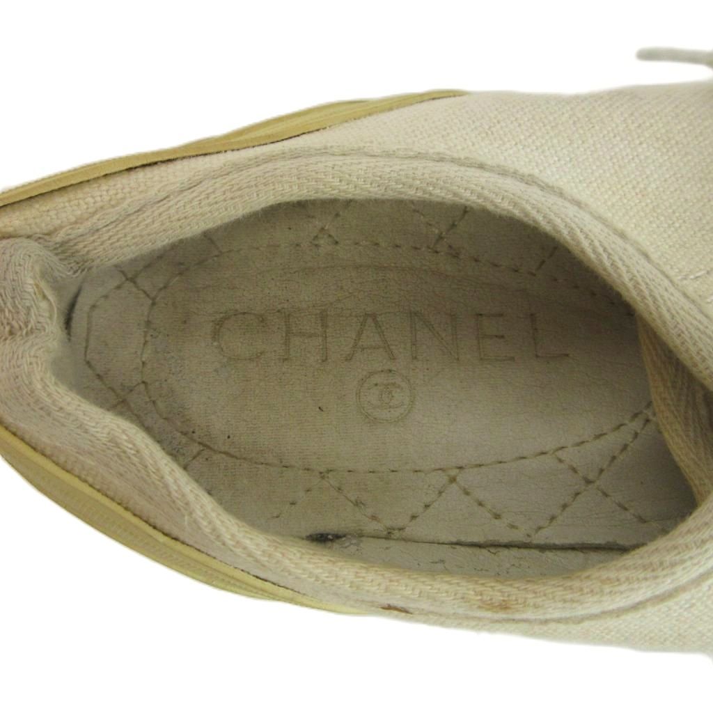 Chanel Sneakers Campus Low Cut Logo White — view 7