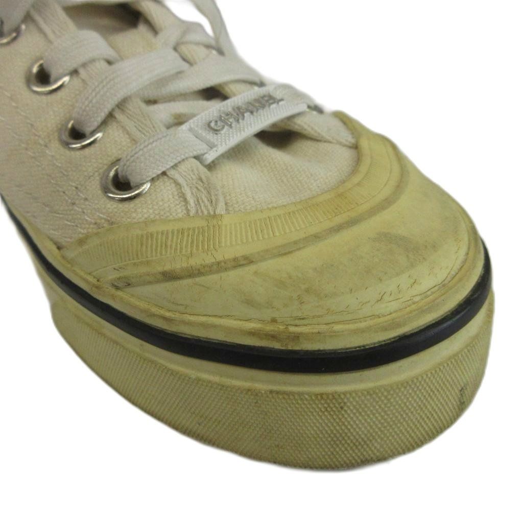 Chanel Sneakers Campus Low Cut Logo White — view 8
