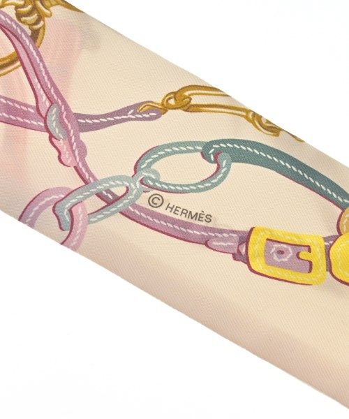 Hermes Bandana Scarf Beige — view 5