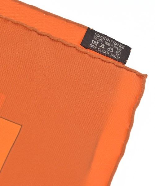 Hermes Bandana Scarf Orange — view 4
