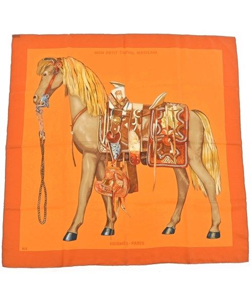 Hermes Bandana Scarf Orange