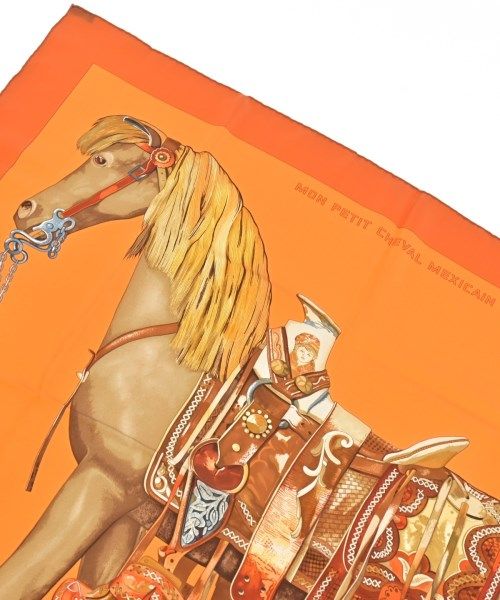Hermes Bandana Scarf Orange — view 2
