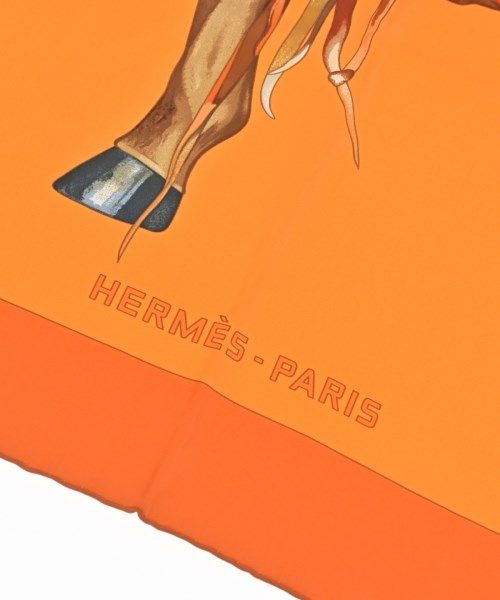 Hermes Bandana Scarf Orange — view 3