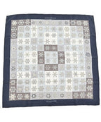 Hermes Bandana Scarf Navy
