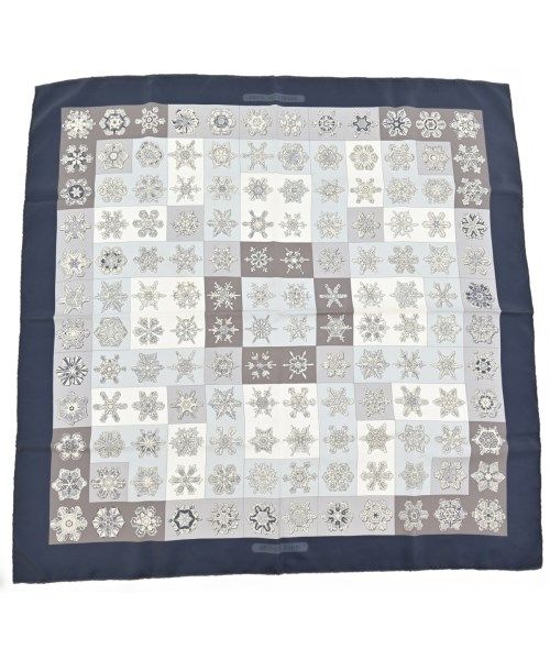 Hermes Bandana Scarf Navy