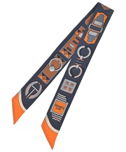 Hermes Bandana Scarf Navy